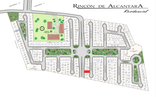 Mapeado de residencial "Rincón de Alcantara 11-5"